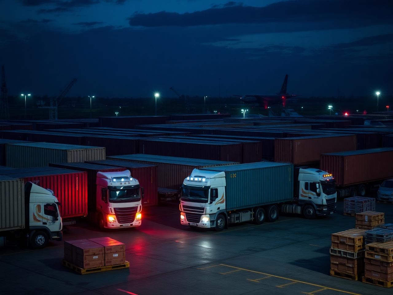 Logistics coordination and shipping yard