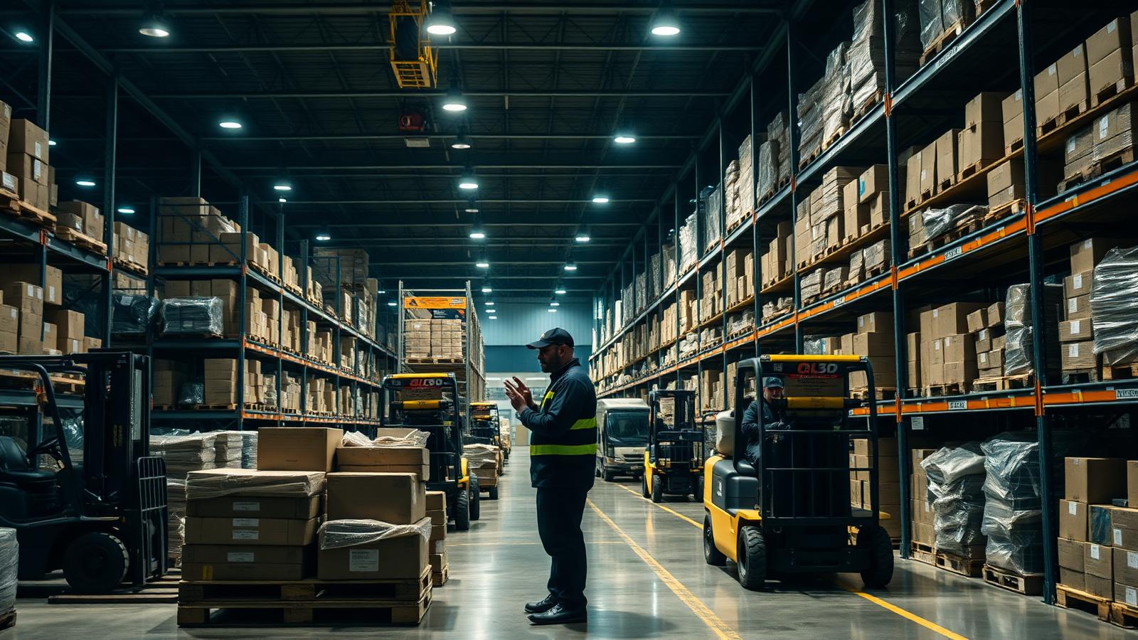 Defense logistics warehouse operations